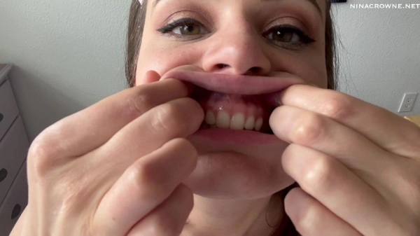 Nina Crowne - Mouth, Lip Fetish Tease