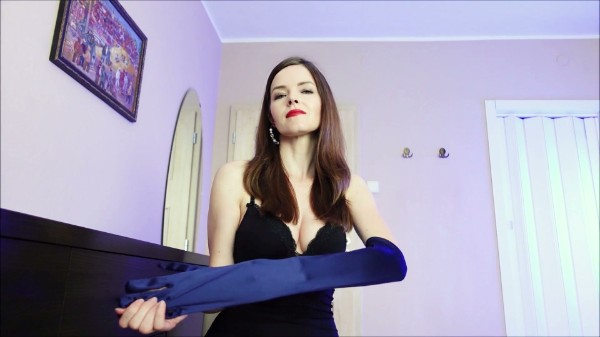 Beautiful Lady Suzanne - Black Or Blue Gloves