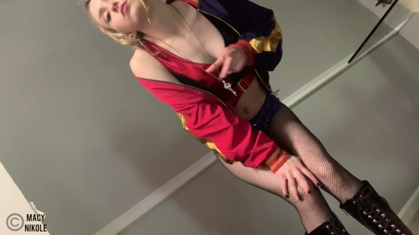 Macy Nikole - Harley Quinn Has Your Cock Locked Up